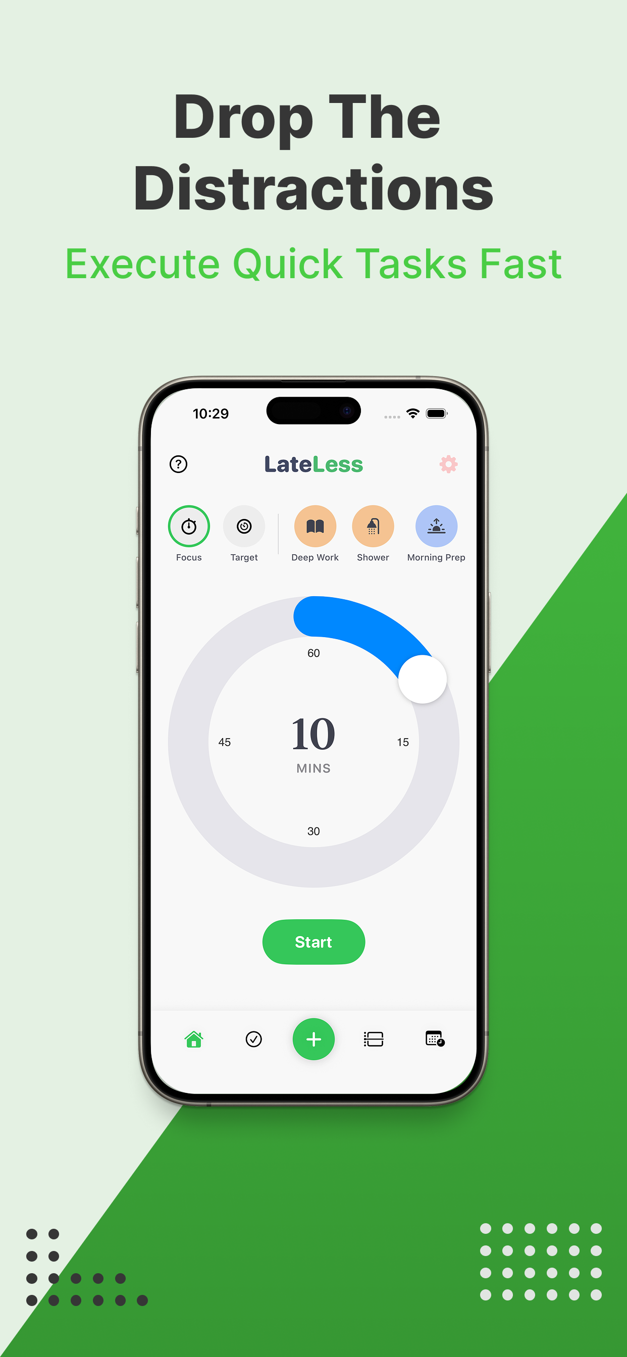 LateLess Dashboard Interface